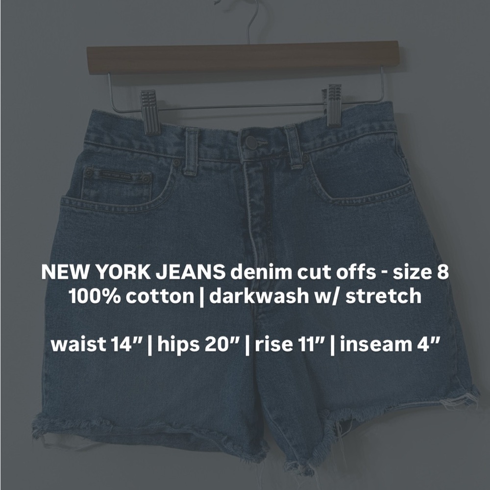 NEW YORK JEANS denim cut offs — size 8 - Picture 5 of 5